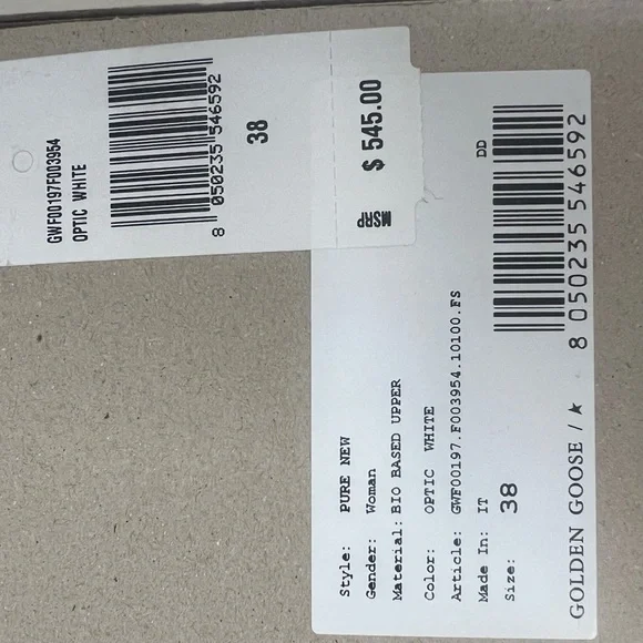 Golden Goose Women’s Pure New Sneakers Size:38 - Picture 5 of 5